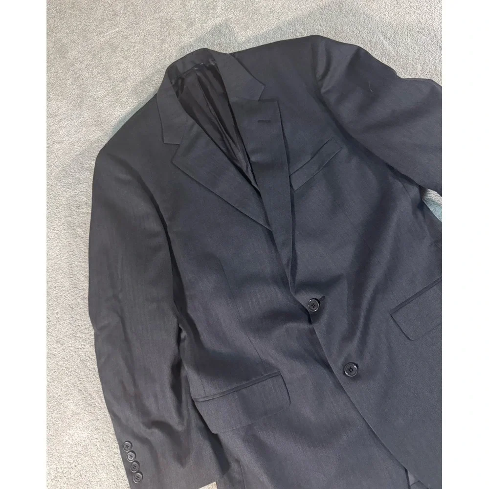 Brooks Brothers SaxXon 1818 Madison 42L Dark gray Blazer Suit Jacket Coat